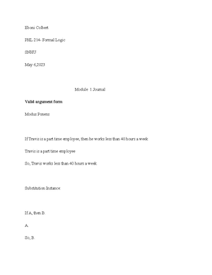 PHL 214 Journal 5-1 - Direct Proof in Natural Deduction - Emily Thomas ...