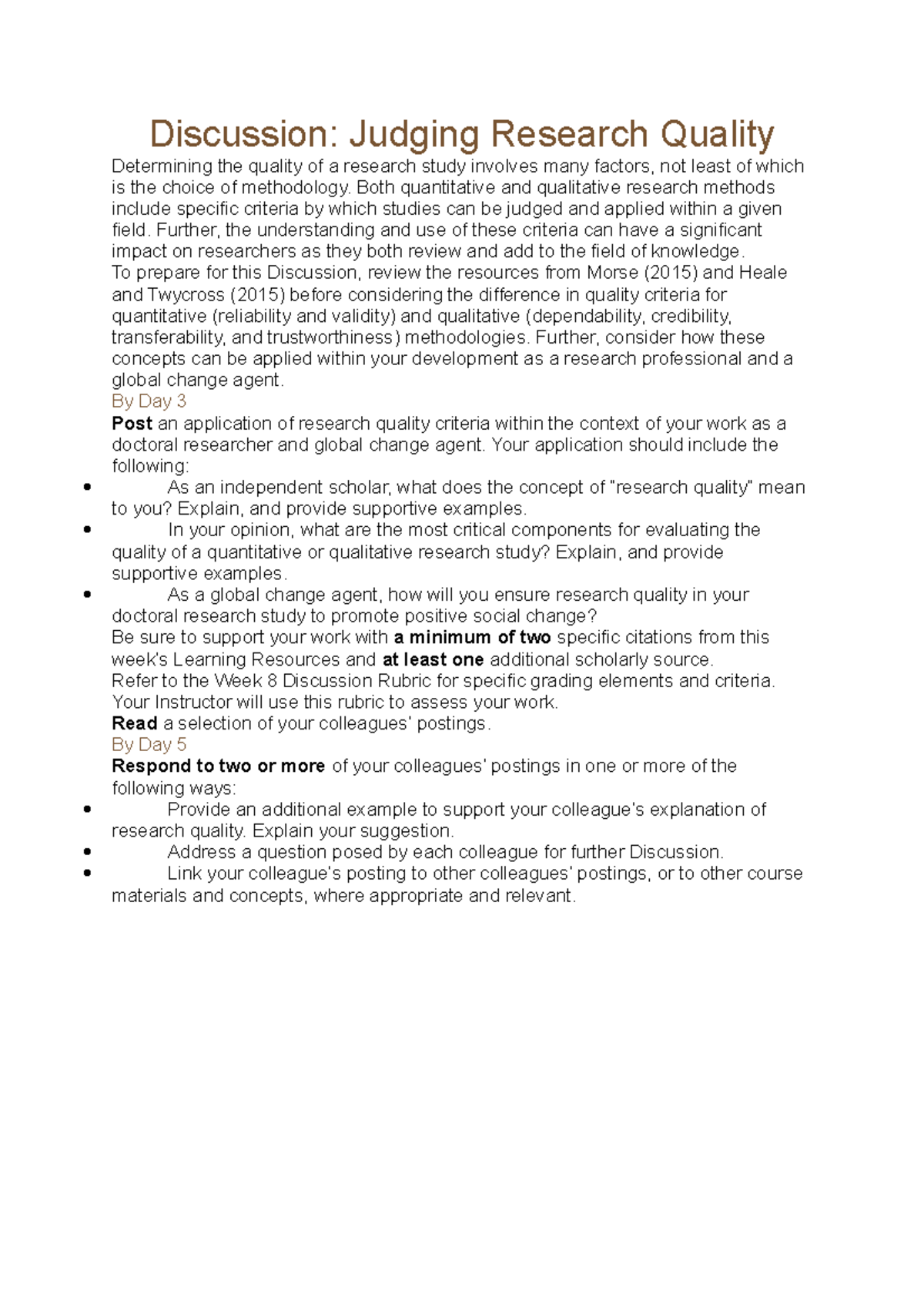 Discussion - sdafsdfad - Discussion: Judging Research Quality ...