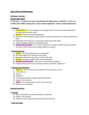 Families and Households Revision Notes 2017 v2 - AS Sociology Family ...