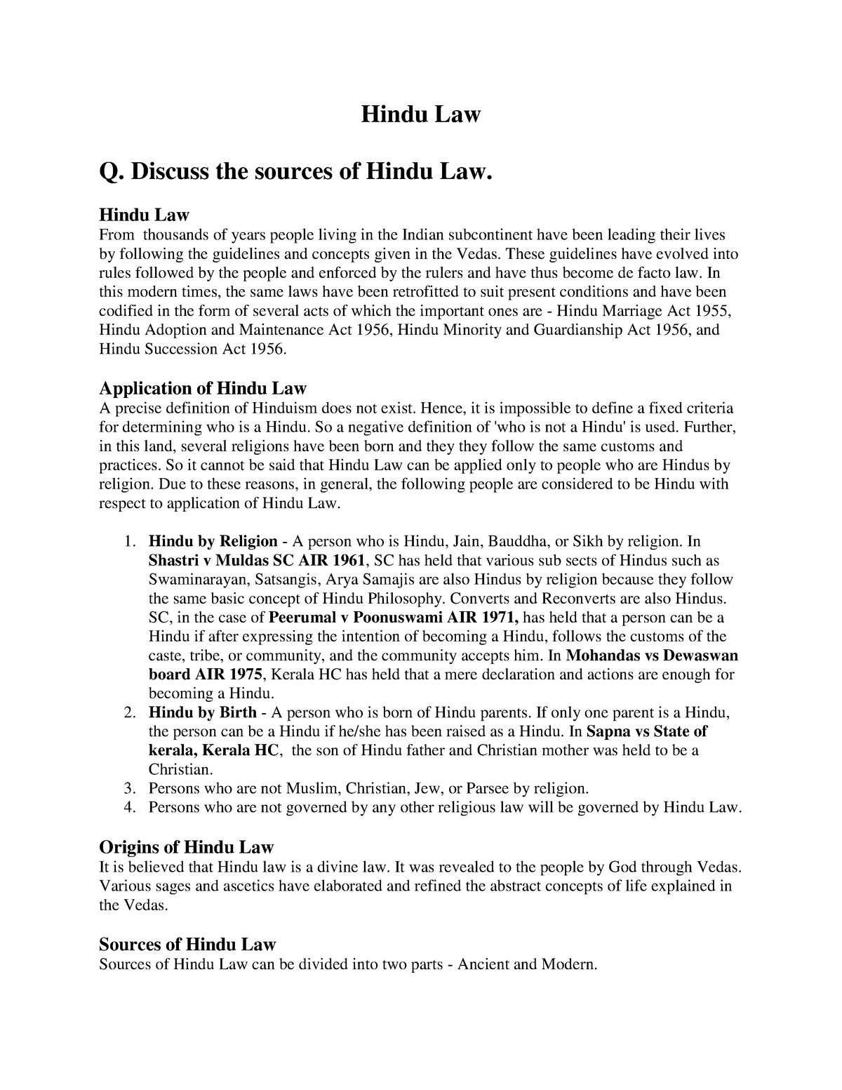 family-law-1-hindu-law-q-discuss-the-sources-of-hindu-law-hindu-law