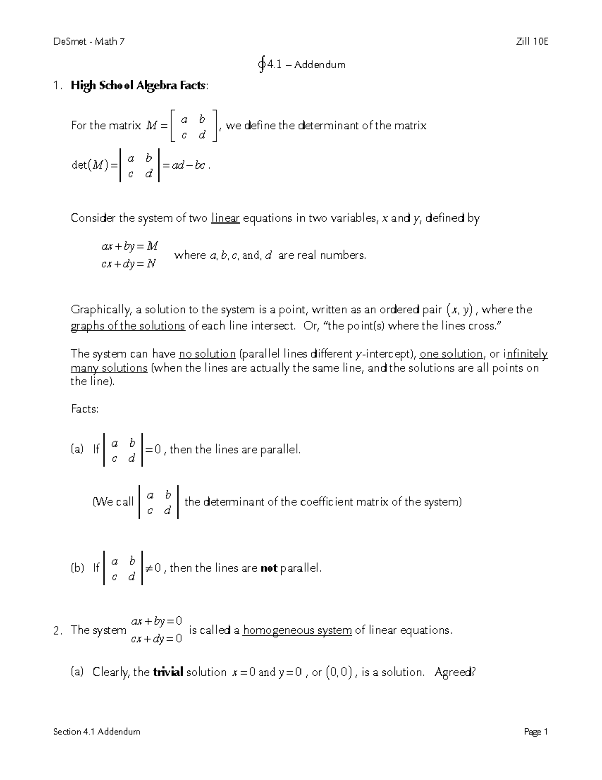 4.1 - Algebra Addendum - notes - DeSmet - Math 7 Zill 10E Addendum High ...