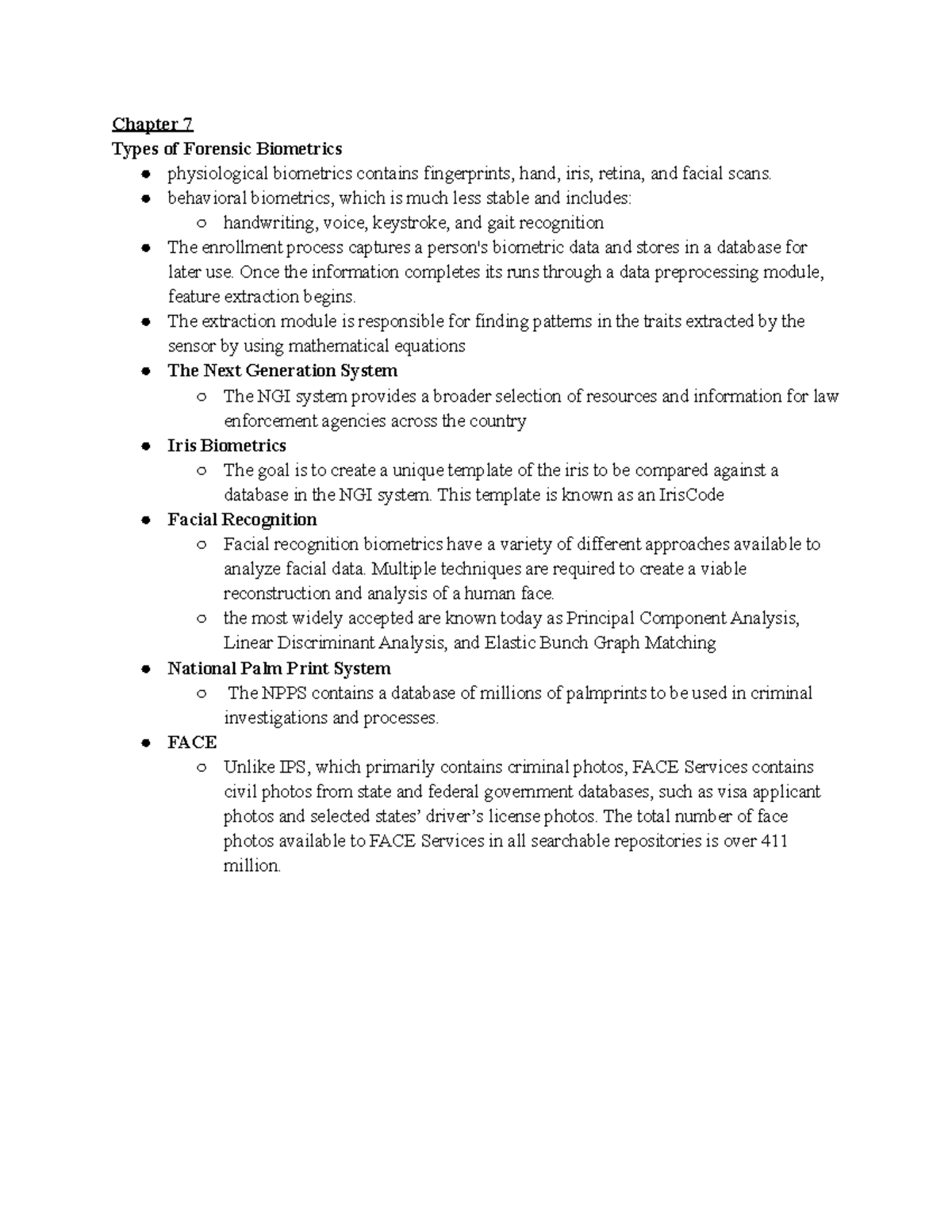 Chapter 7 Forensic Science Review . - Chapter 7 Types Of Forensic ...