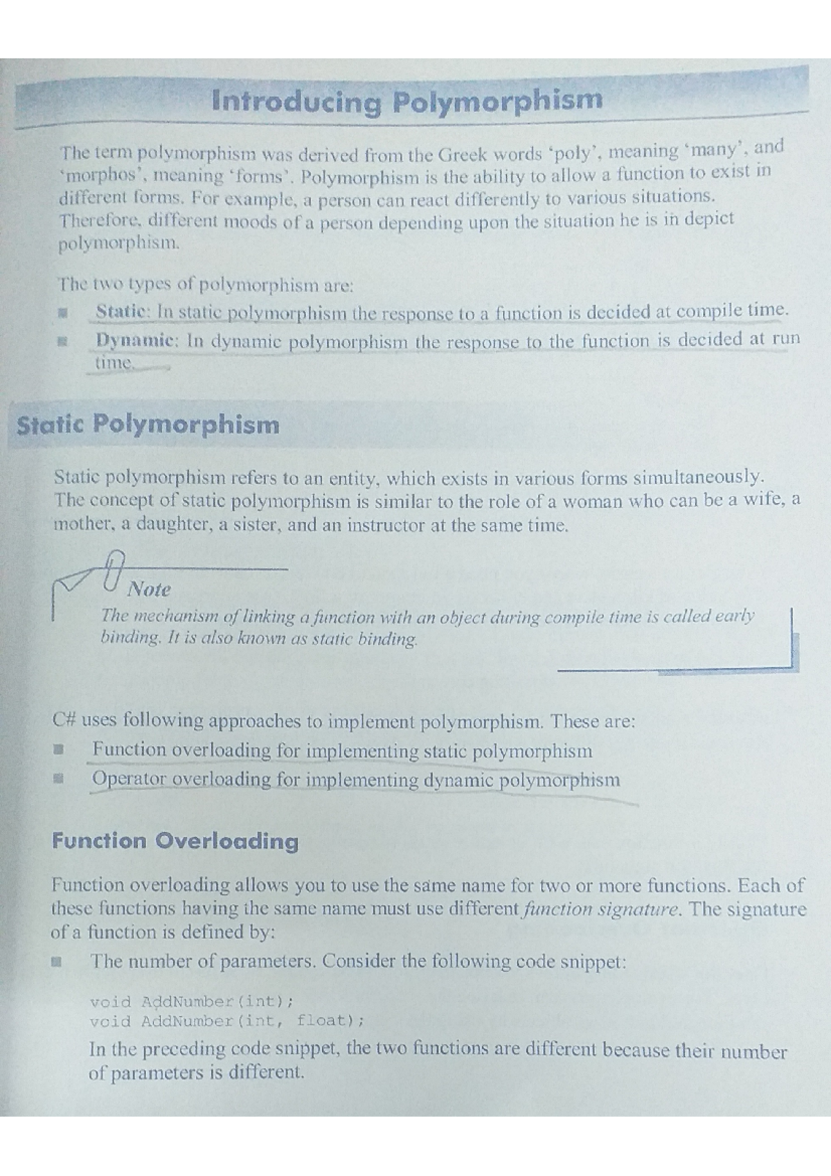 Introducing Polymorphism - Diploma In Information Technology - Studocu