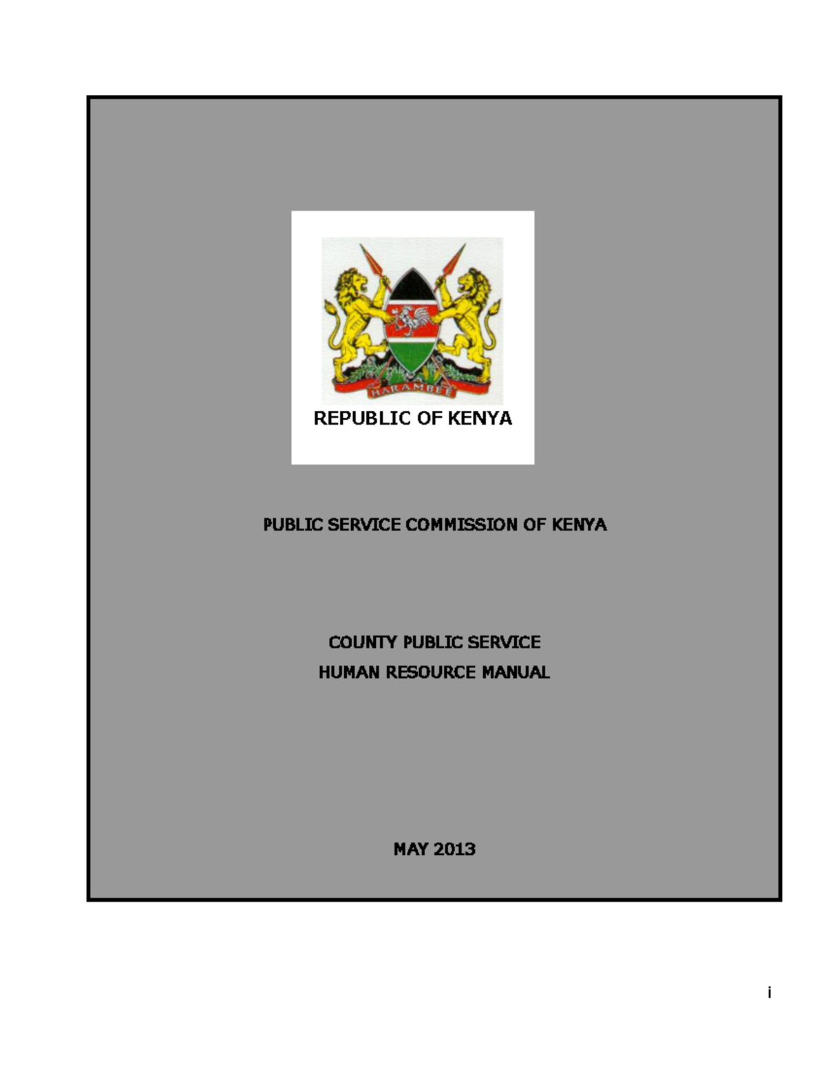 county-hr-manual-2013-hrm-i-public-service-commission-of-kenya