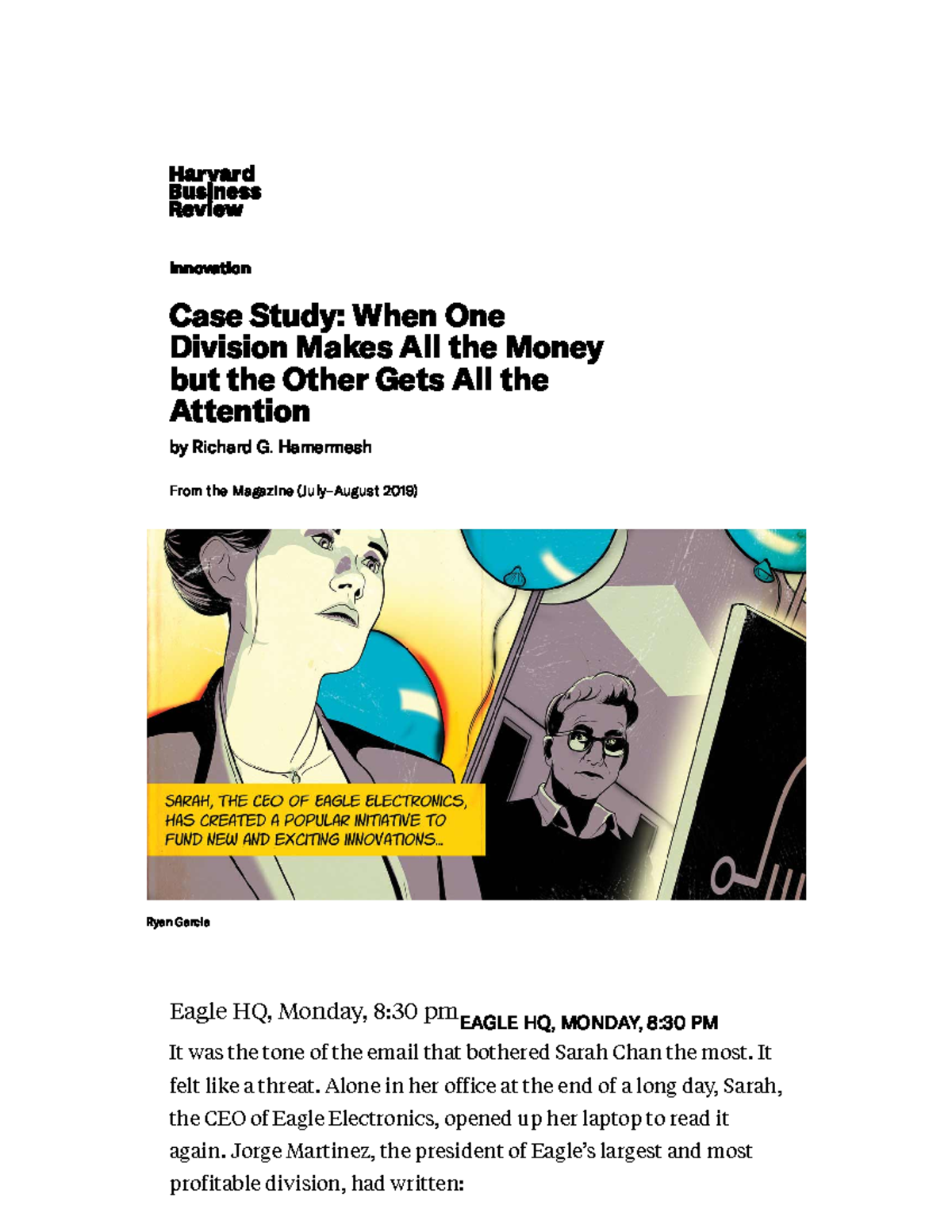 hbr case study the layoff