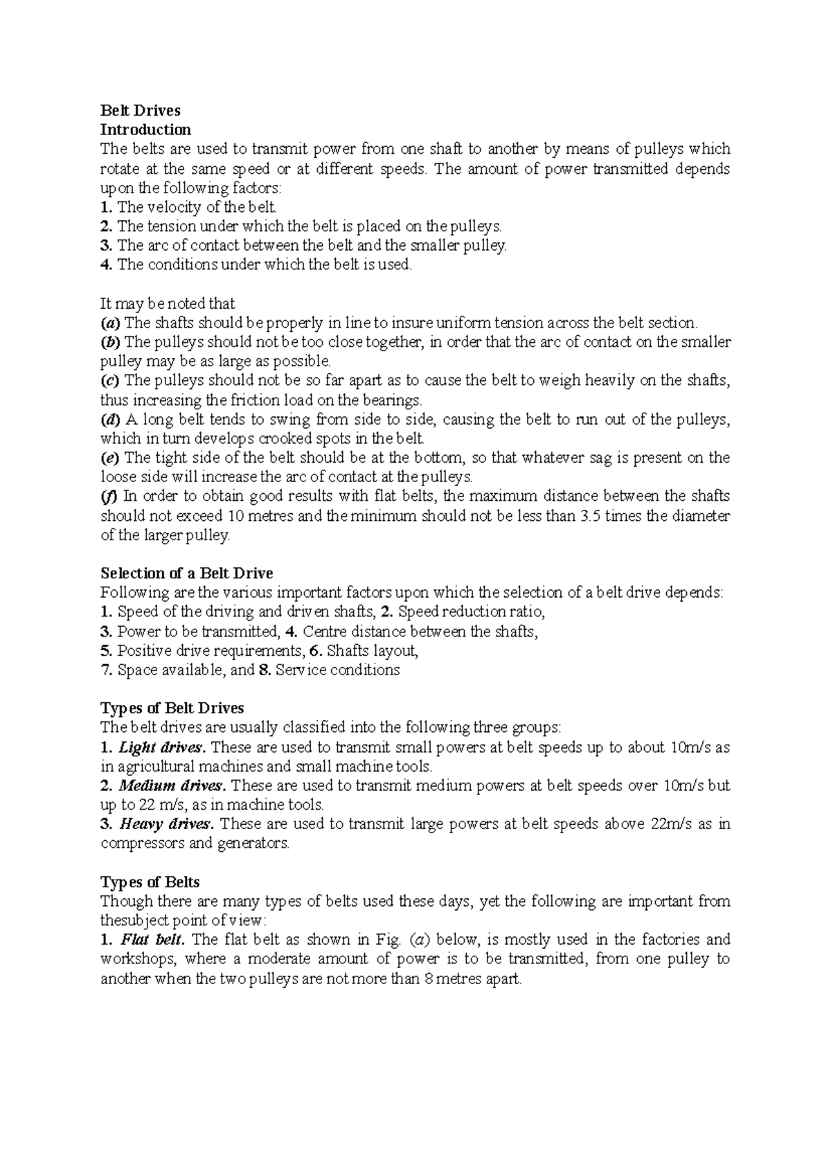 Topic 3 Belt Drives transmission systems Database Systems 1 MMU