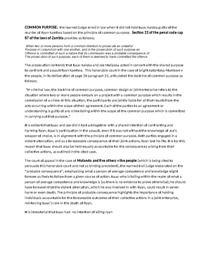 Assignment One LPR 3115 LPR 2972 - The University of Zambia Institute ...