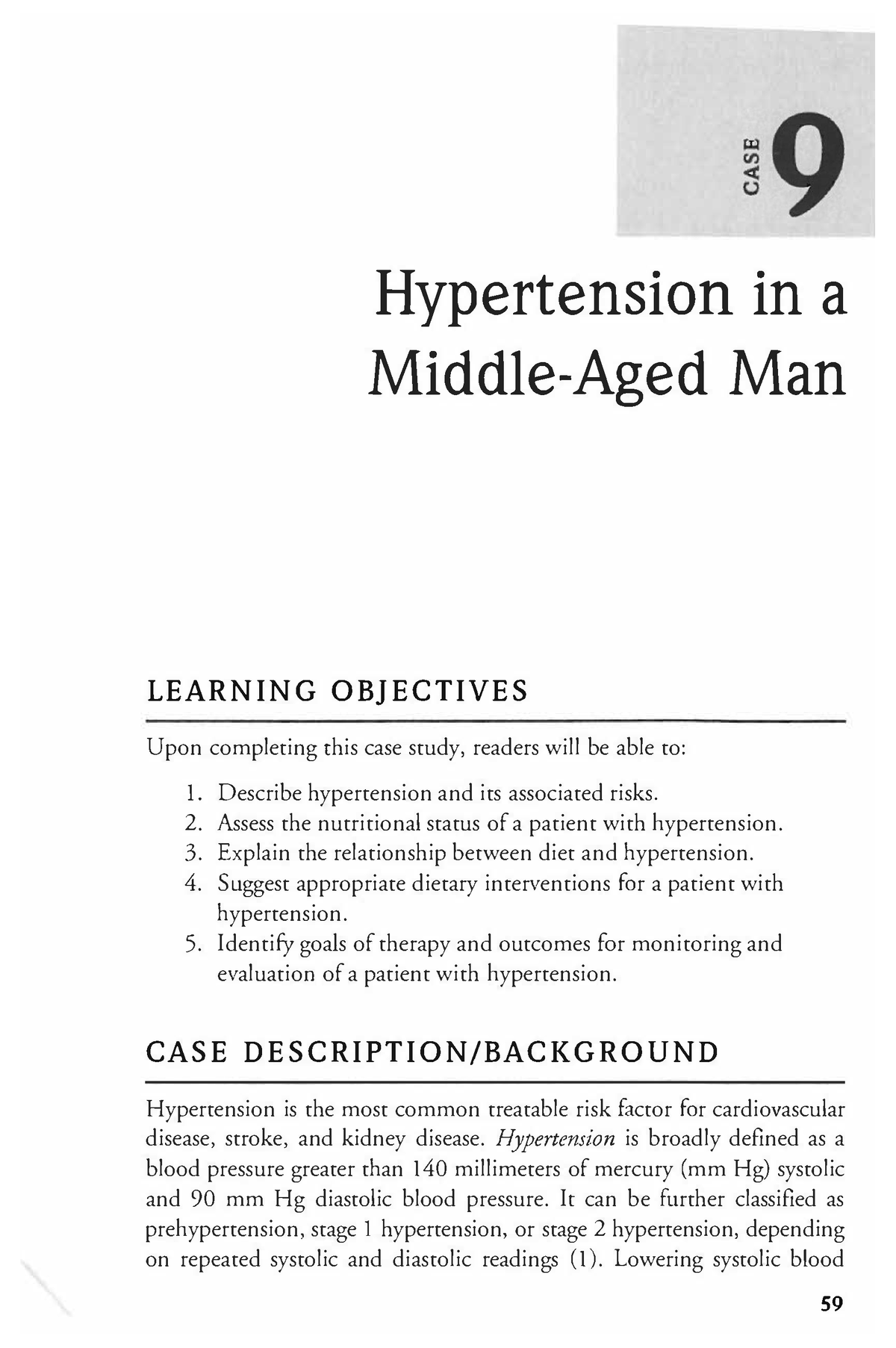a case study hypertension