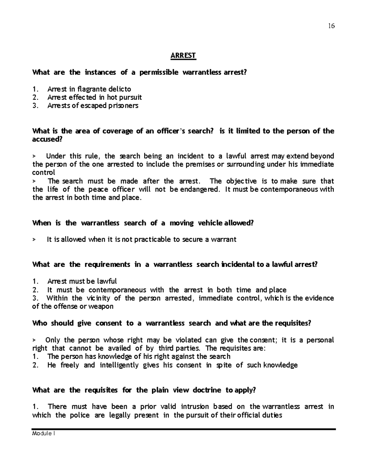 arrest-16-module-i-arrest-what-are-the-instances-of-a-permissible