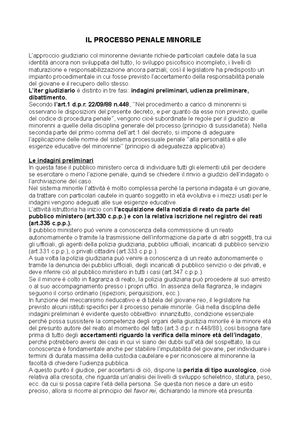 il-processo-penale-minorile-il-processo-penale-minorile-l-approccio