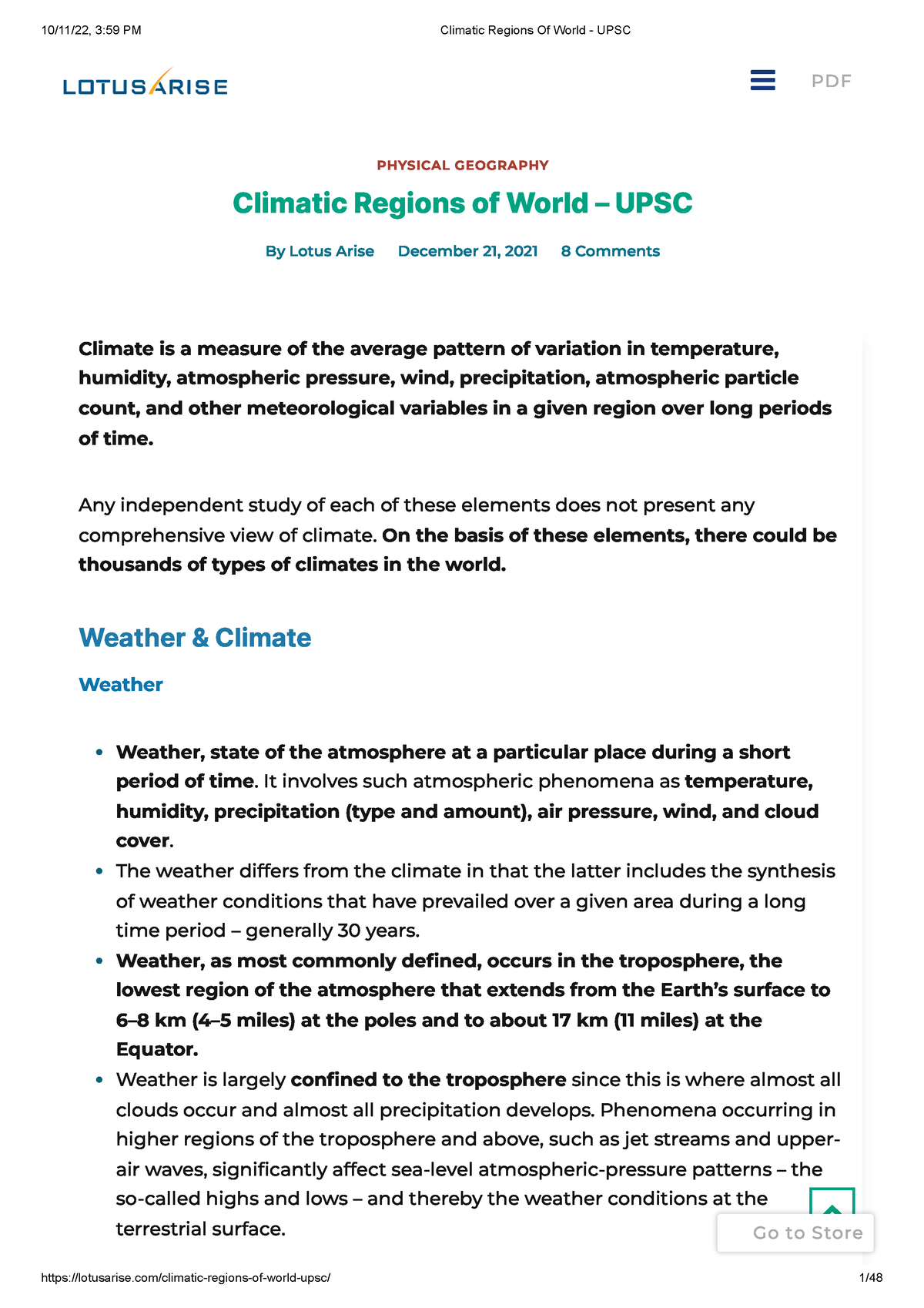 Climatic Regions Of World - UPSC - PHYSICAL GEOGRAPHY Climatic Regions ...