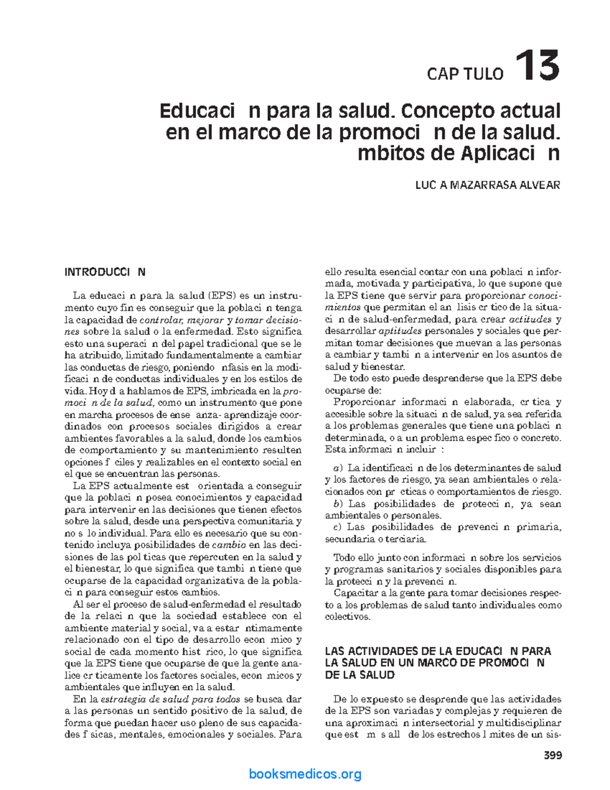 Educacion Para La Salud Ppios Introducci N La Educaci N Para La