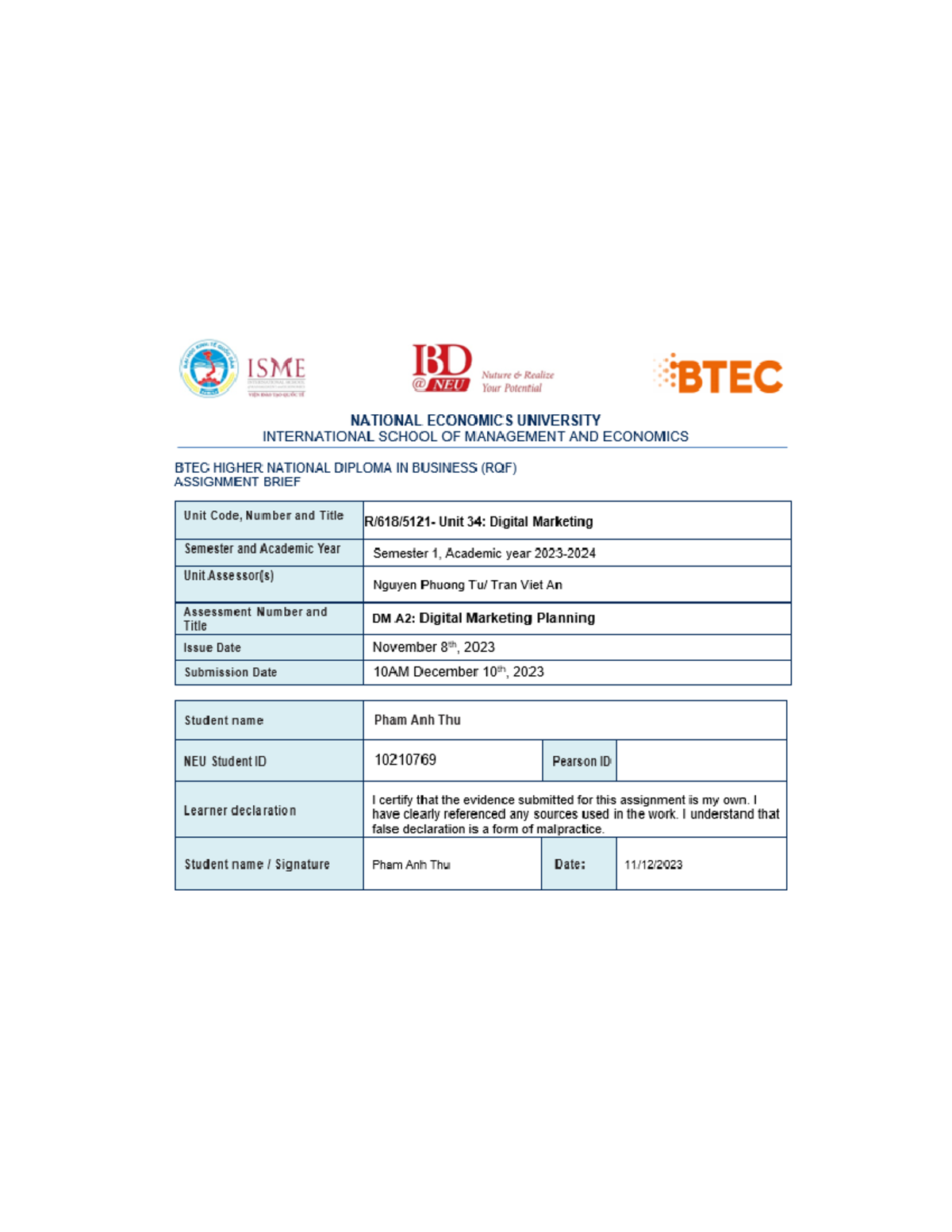 10210769 DM A2 - Merit Assignment - Contents 1 - Studocu