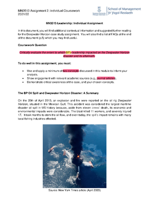 CMI Group Report - Please enter your student number and word count on ...