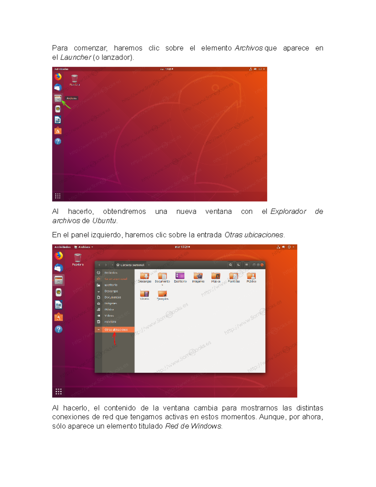 Ubuntu - adadadadf - Para comenzar, haremos clic sobre el elemento ...
