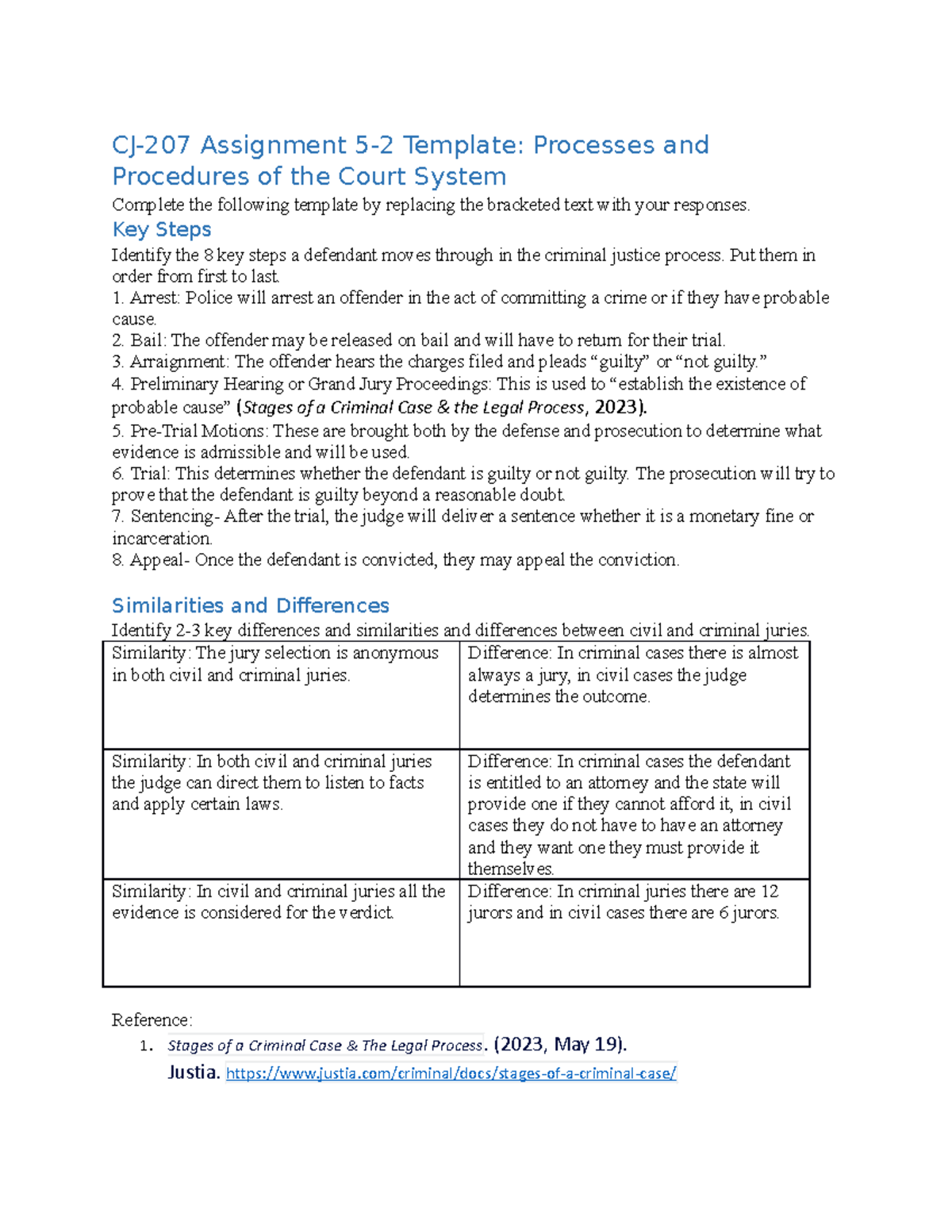 cj 207 module 5 assignment