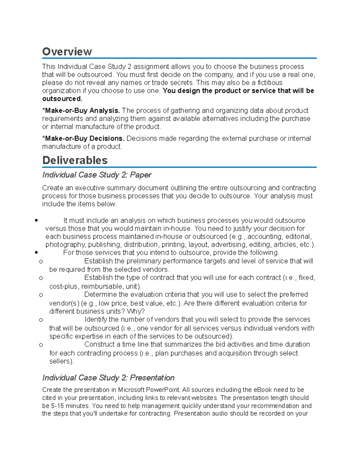 Case Study 2 Applied business statistics - Overview This Individual ...