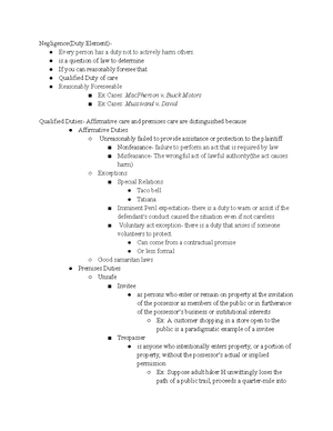 Torts Chart - Torts—Highly Tested MBE Topics, Charts, and a Checklist ...
