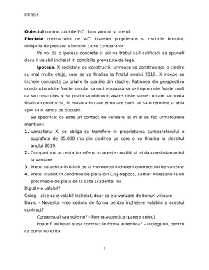 Curs 5 Lecture Notes 5 Drept Civil Contracte Speciale Studocu