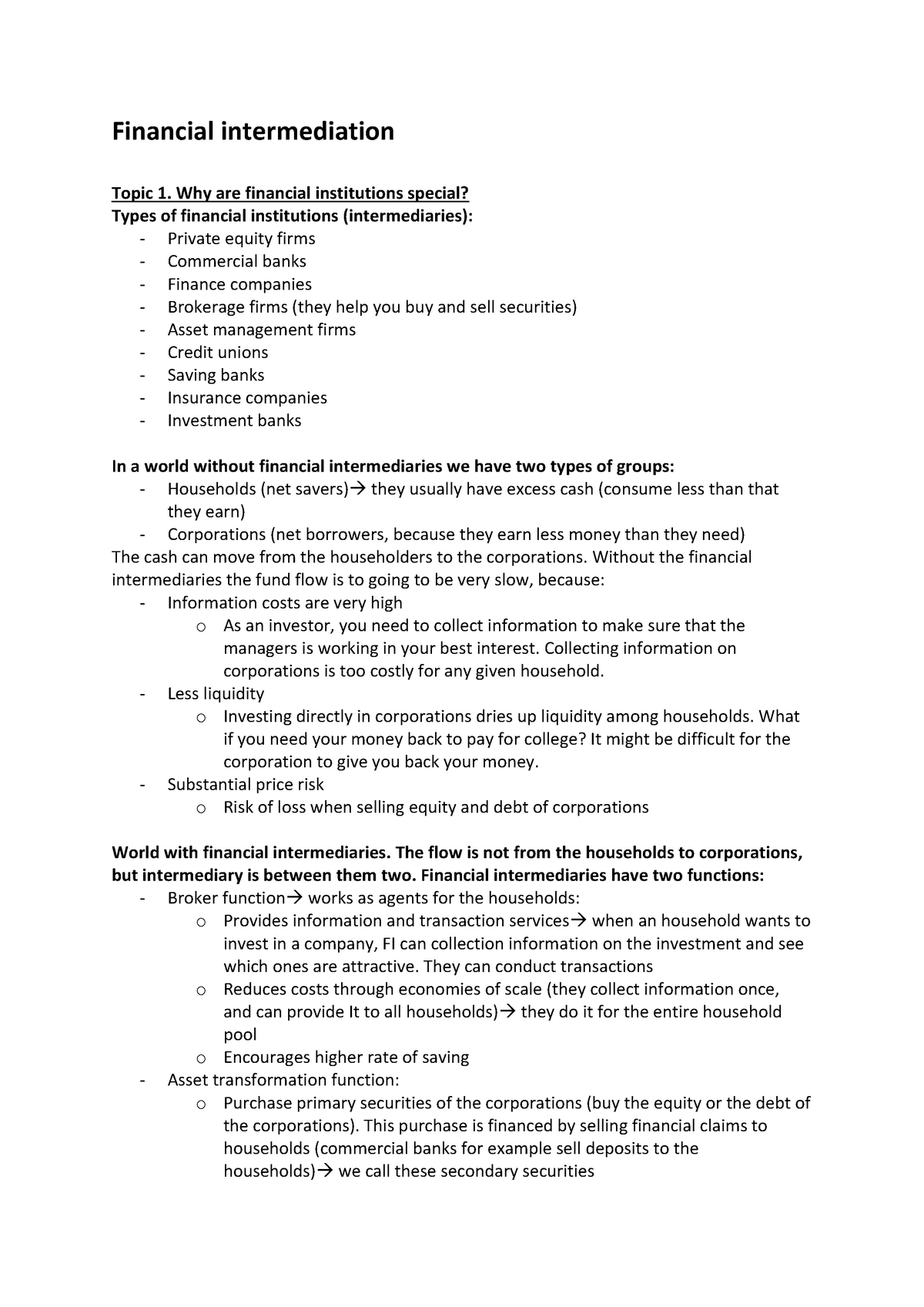 financial-intermediation-lecture-notes-financial-intermediation-topic