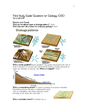 Geology Study Guide Test 1 - 1 Geology 1030 Exam 1 Study Guide Chapter ...