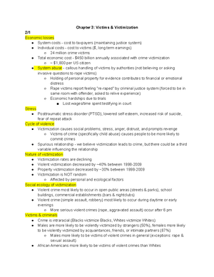 Criminology Cheat Sheet - Crime is a socially constructed concept and a ...