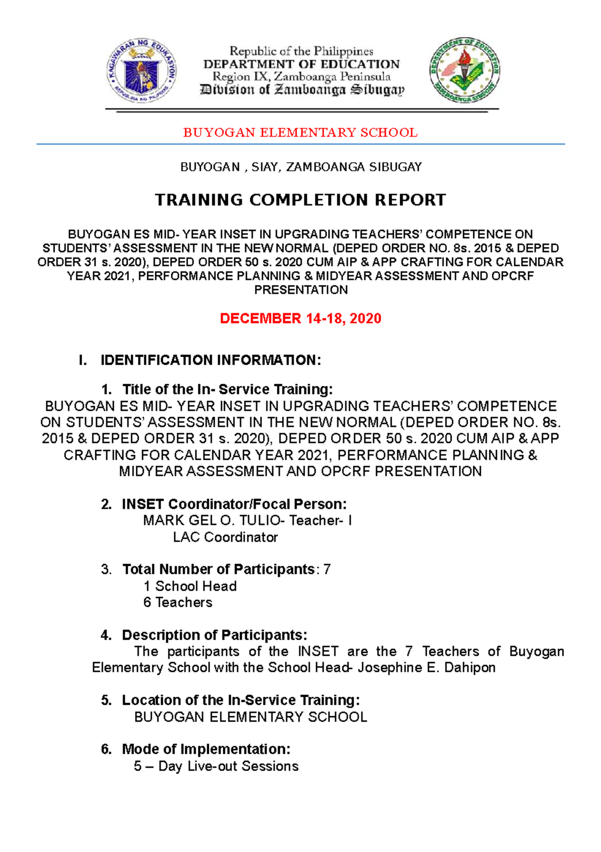 training-completion-report-sample-buyogan-elementary-school-buyogan