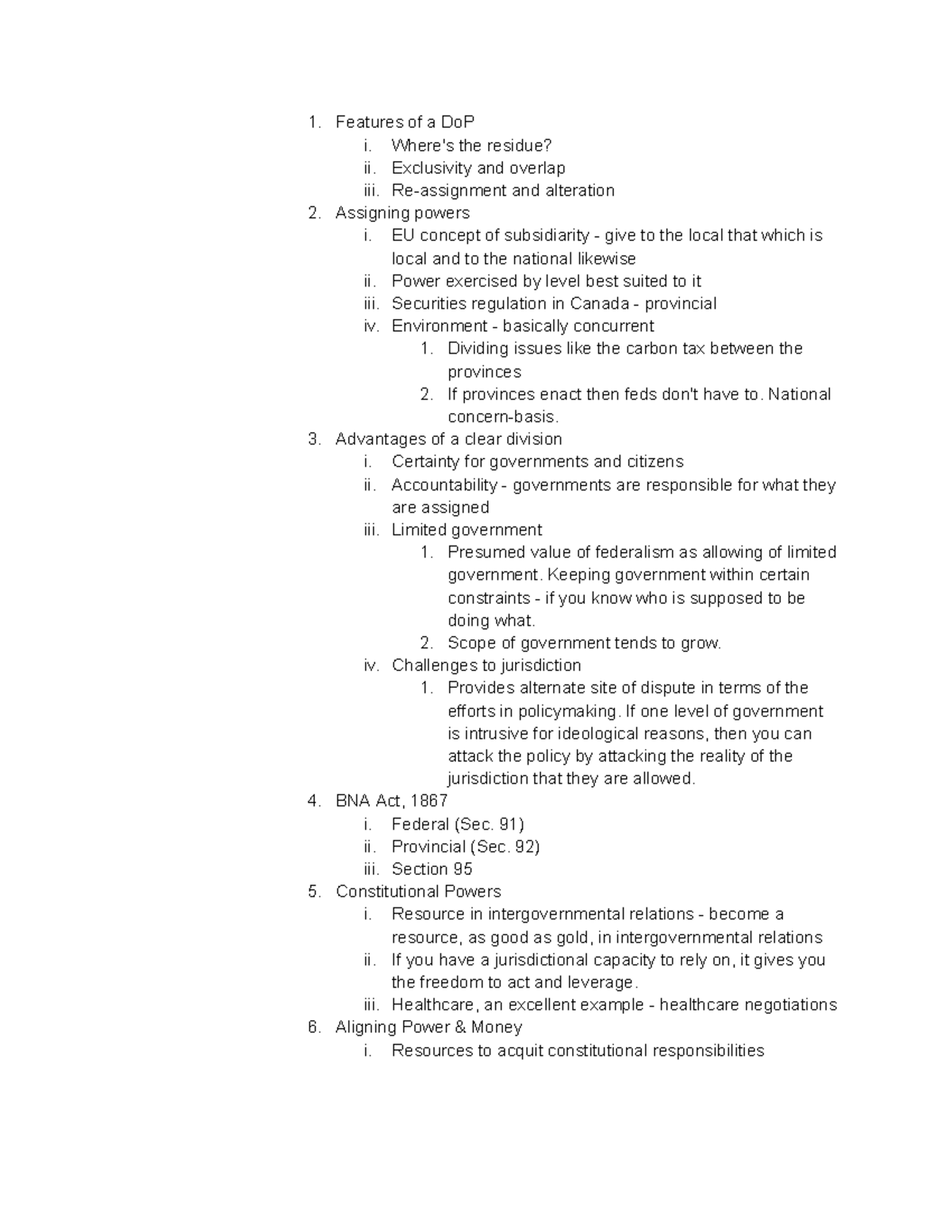 POLI303 Lecture 5Notes - POLI 303 - UBC - Studocu