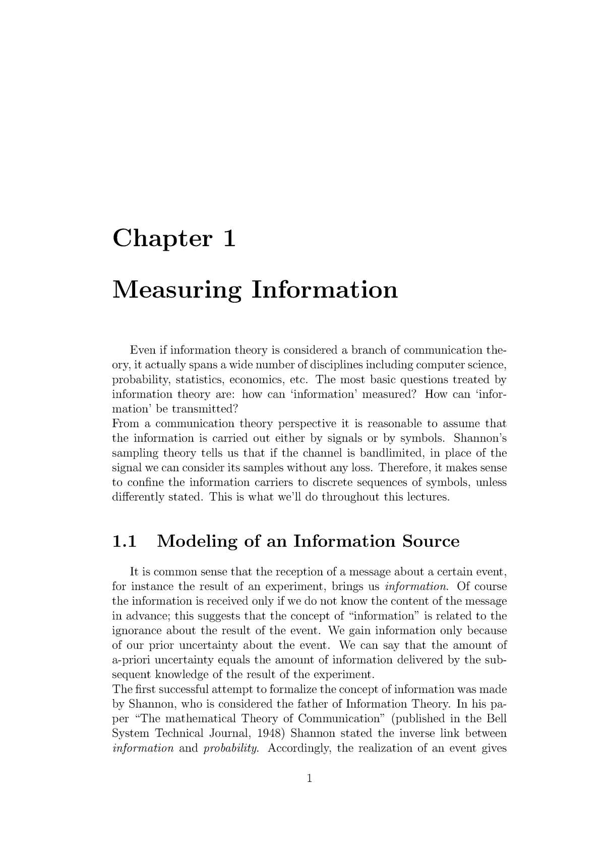 research paper on information theory and coding