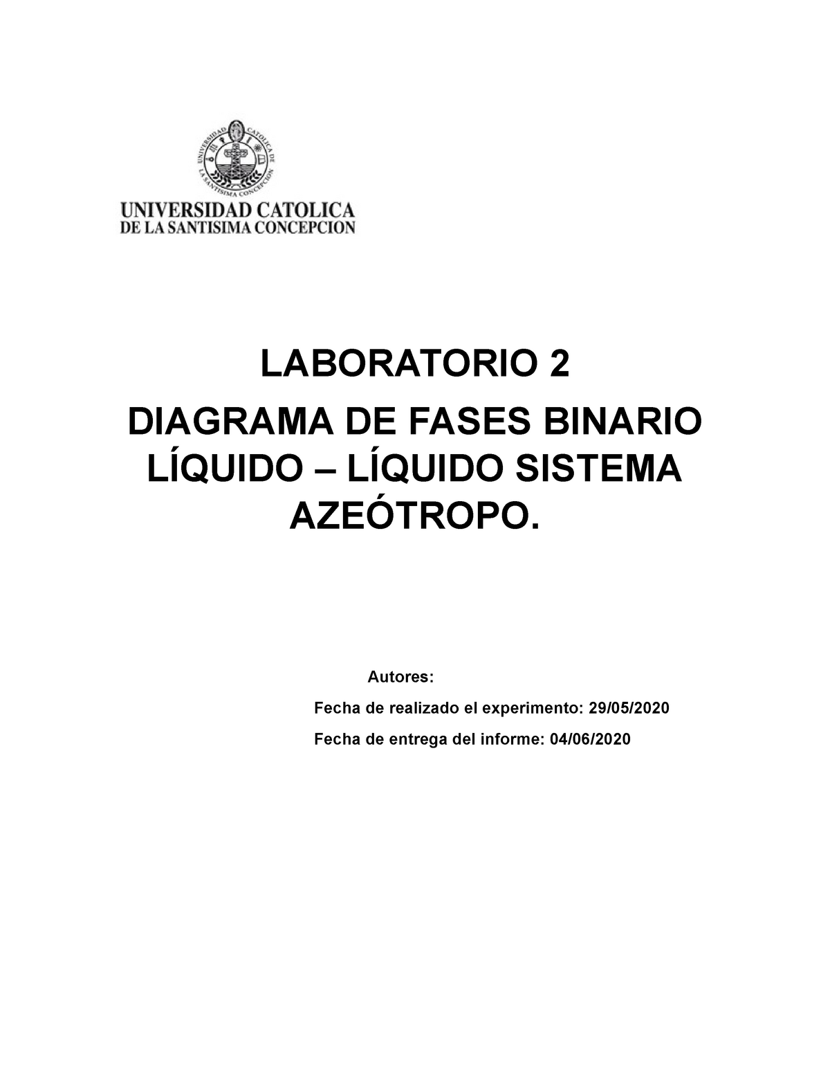 Practico 2 Fisicoquímica Laboratorio 2 Diagrama De Fases Binario LÍquido LÍquido Sistema 6494