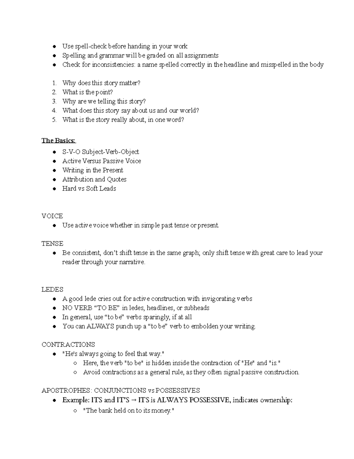 Style For Script Writing Tips - Use spell-check before handing in your ...
