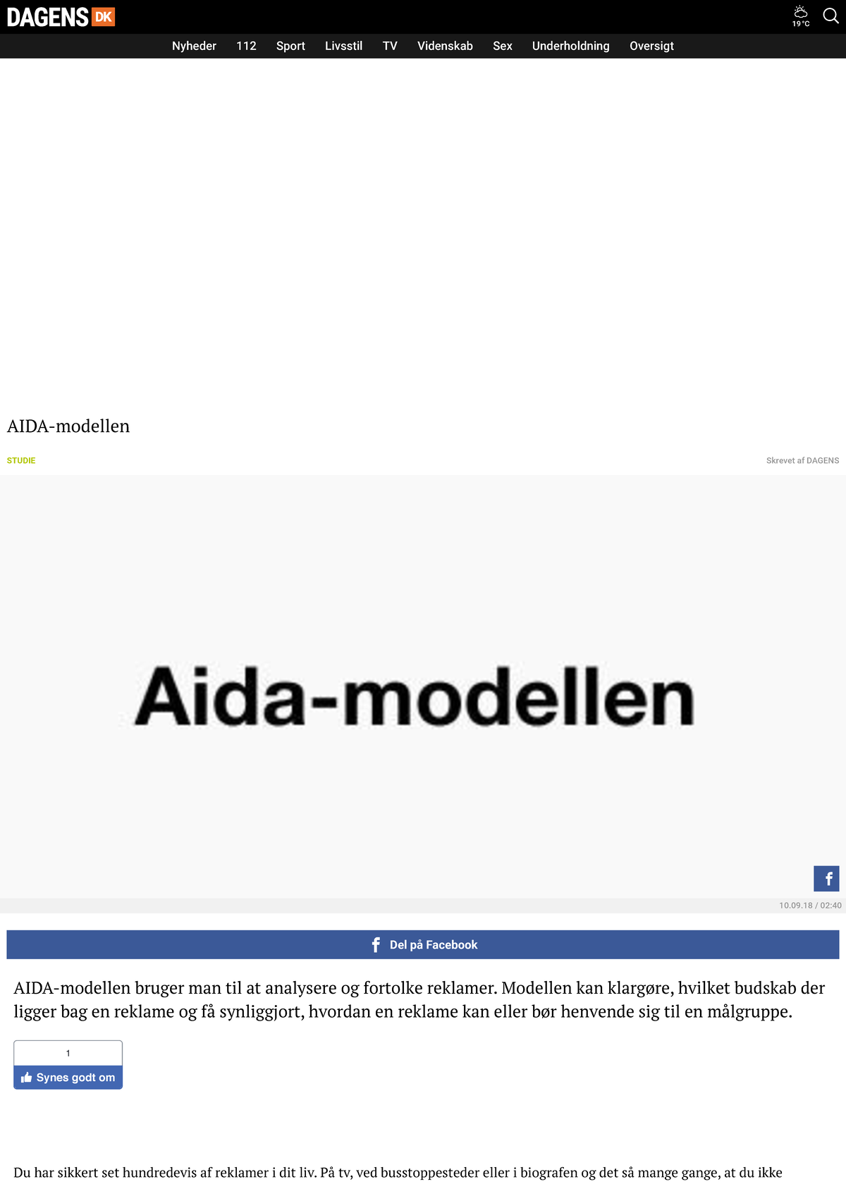 ingeniørarbejde gå i stå navigation AIDA modellen - STUDIE Skrevet af DAGENS AIDA-modellen ####### Del på  Facebook AIDA-modellen - Studocu