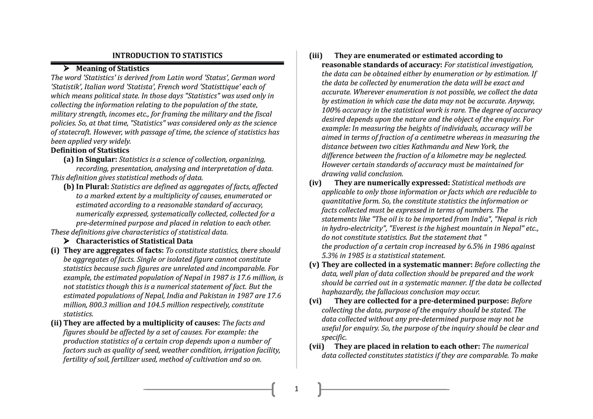 introduction-to-statistics-notes-introduction-to-statistics-meaning