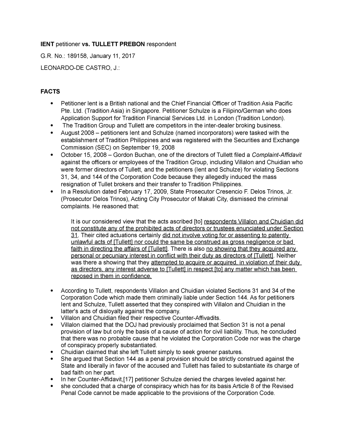 IENT Vs Tullett Digest IENT Petitioner Vs TULLETT PREBON Respondent   Thumb 1200 1553 