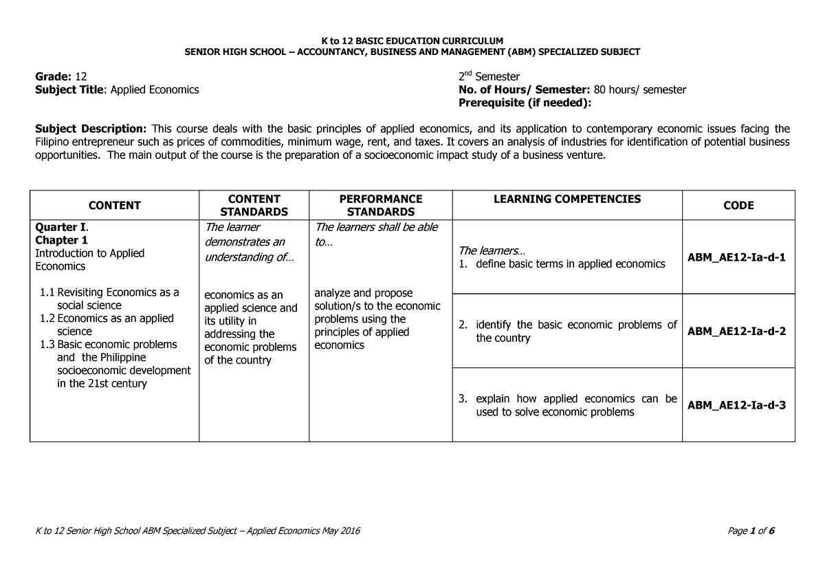 research project curriculum guide abm