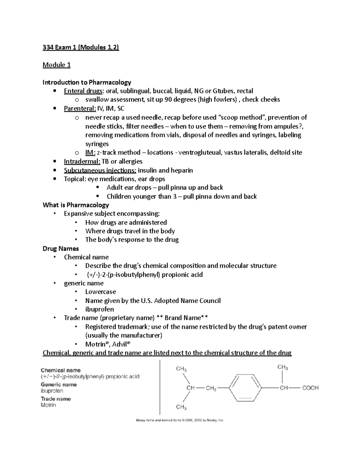 334 Exam 1 - 334 Exam 1 - 334 Exam 1 (Modules 1,2) Module 1 ...