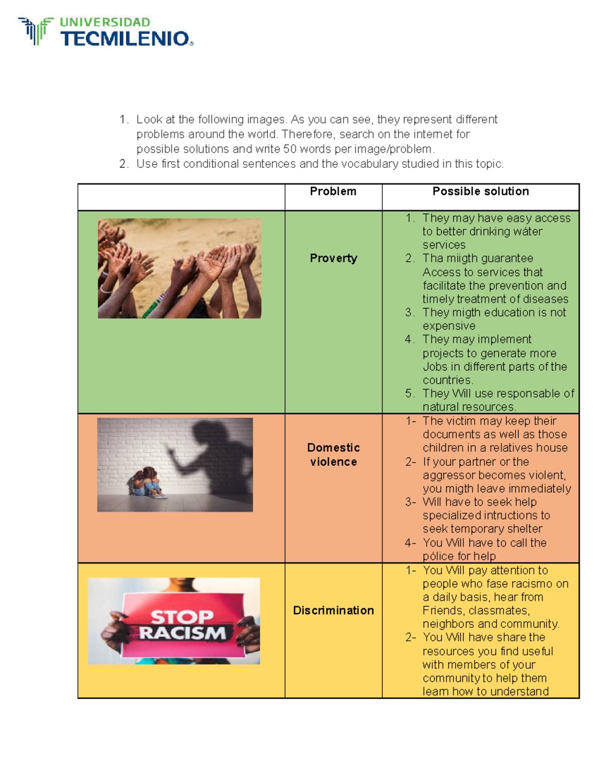 Practice 6 - tareas - ingles basico - TecMilenio - Studocu