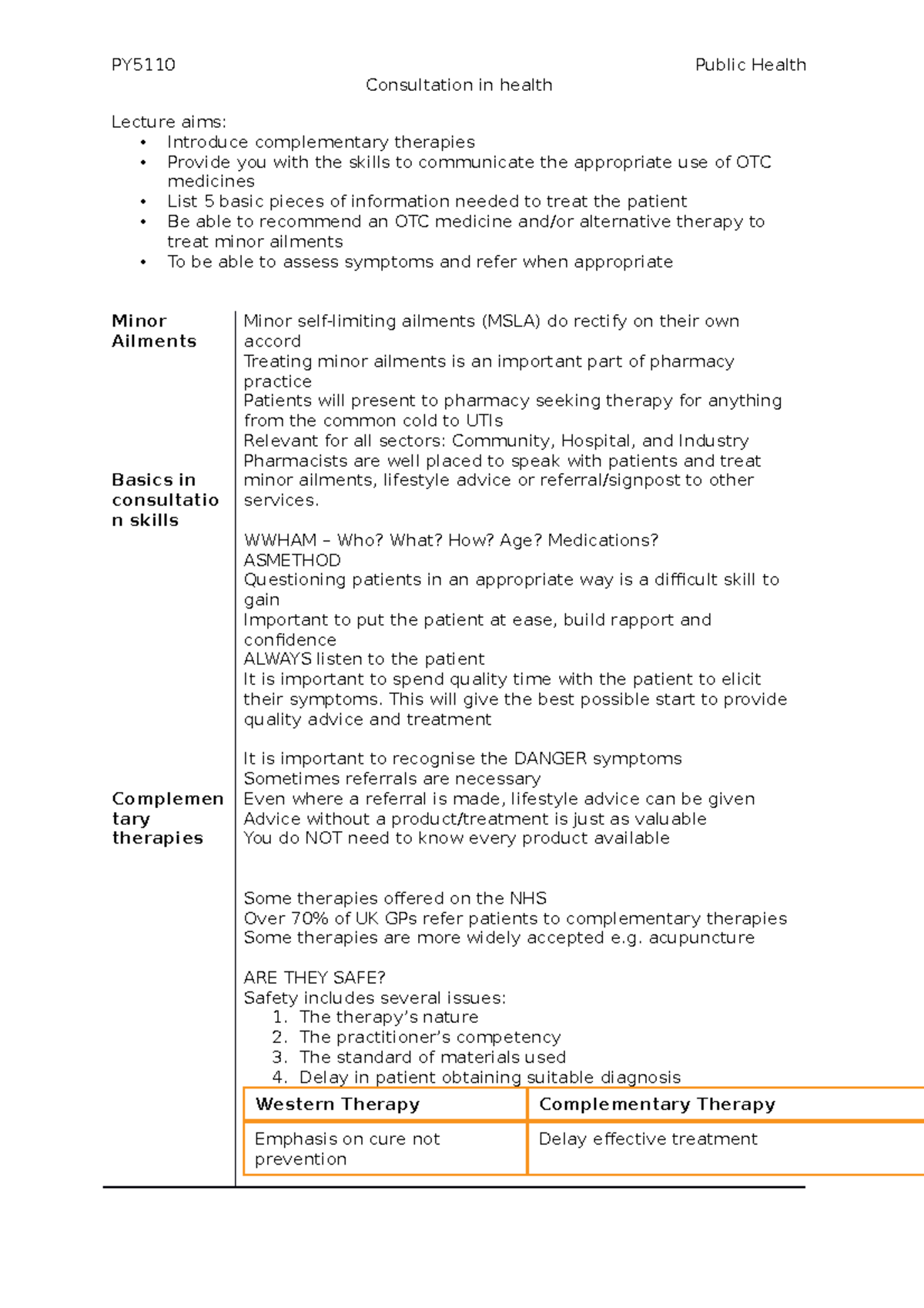 Consulation in health - PY5110 Public Health Consultation in health ...