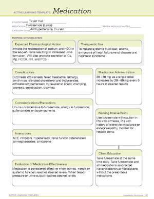 Active Learning Template Therapeutic Procedure Valve Replacement ...