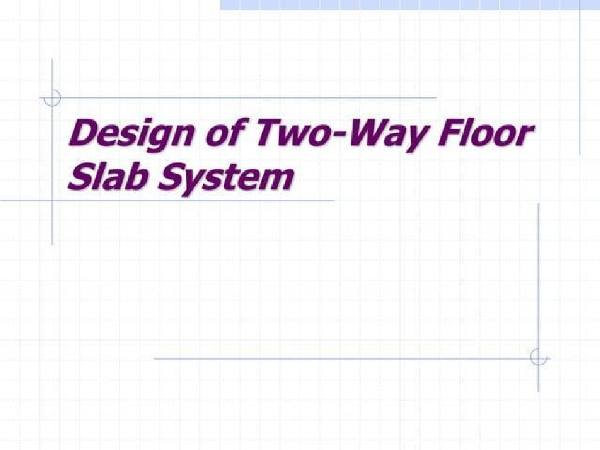 Slidesaver - slab design of two way slabs - Design of Floor Slab System ...