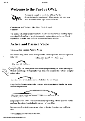 lecture notes, lecture 5-7 - active and passive - engels