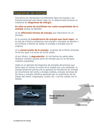 Diagramas de energía - En ellos se pone de manifiesto las cuatro  propiedades de la energía porque se - Studocu