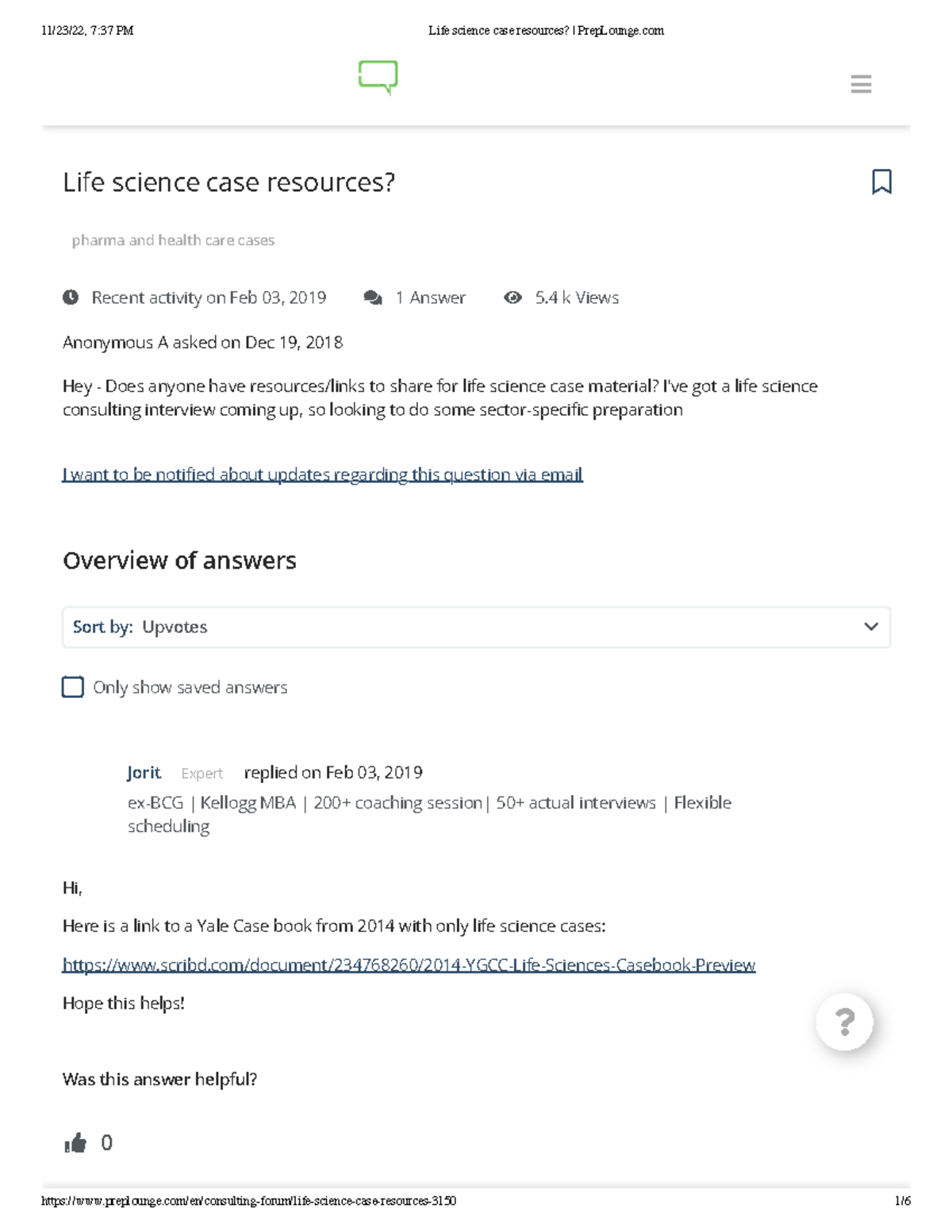 Life science case resources Prep Lounge Life science case resources