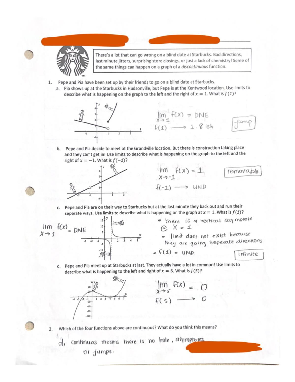 Calculus 1 Continuity And Discontinuity - MA 1713 - Studocu