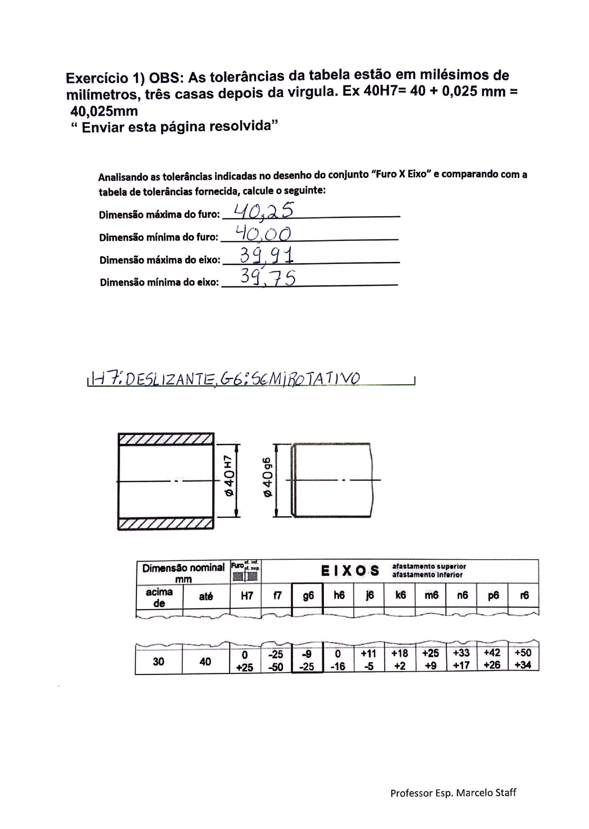 Atividade Prática Desenho Técnico Apol 01 Exercício 1 Obsastolerâncias Da Tabela Estão Em 0483