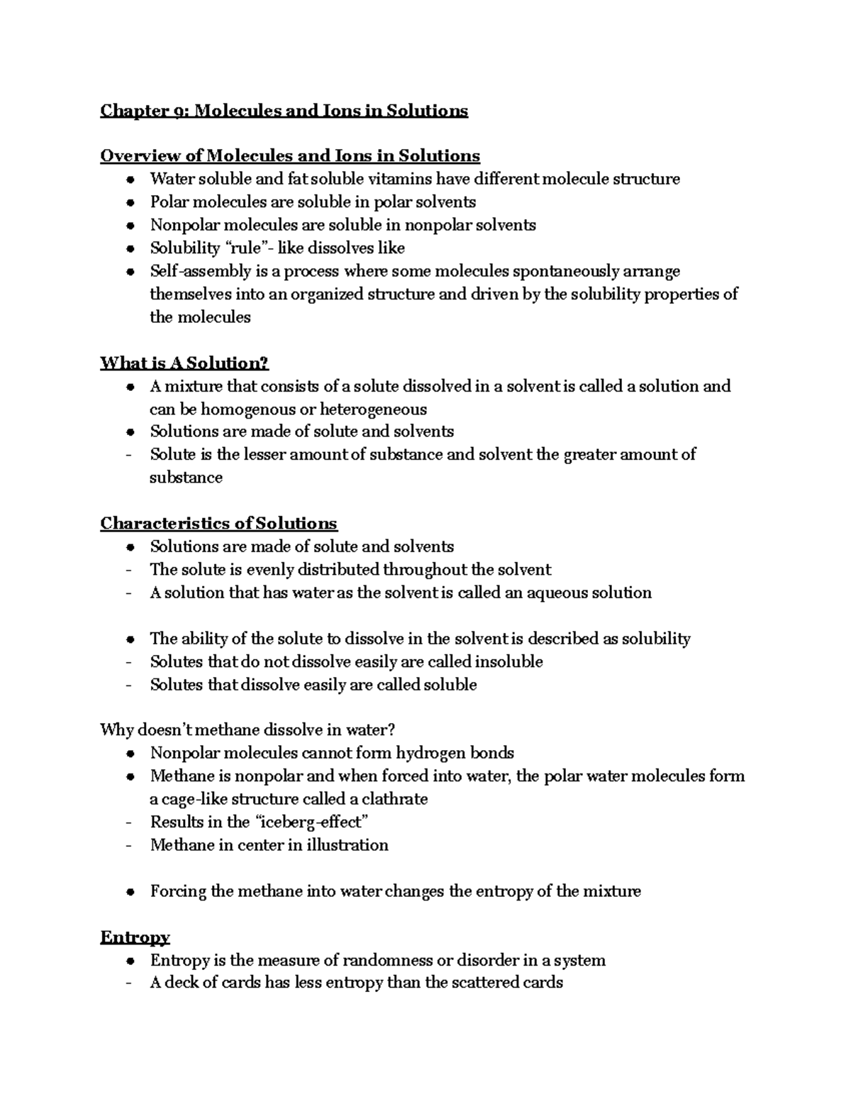 Chapter 9 Molecules And Ions In Solutions Studocu