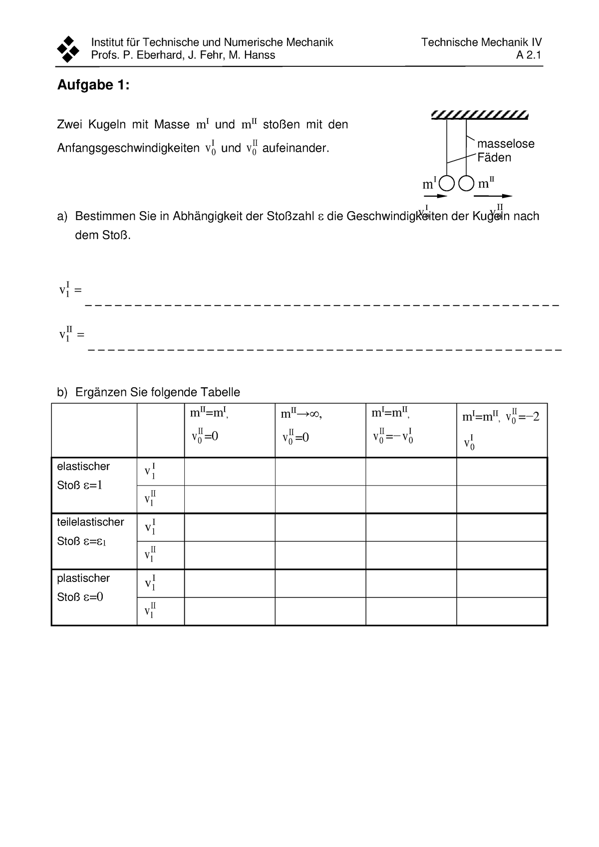 A2 - Advanced Dynamics - A2 - Institut für Technische und Numerische ...