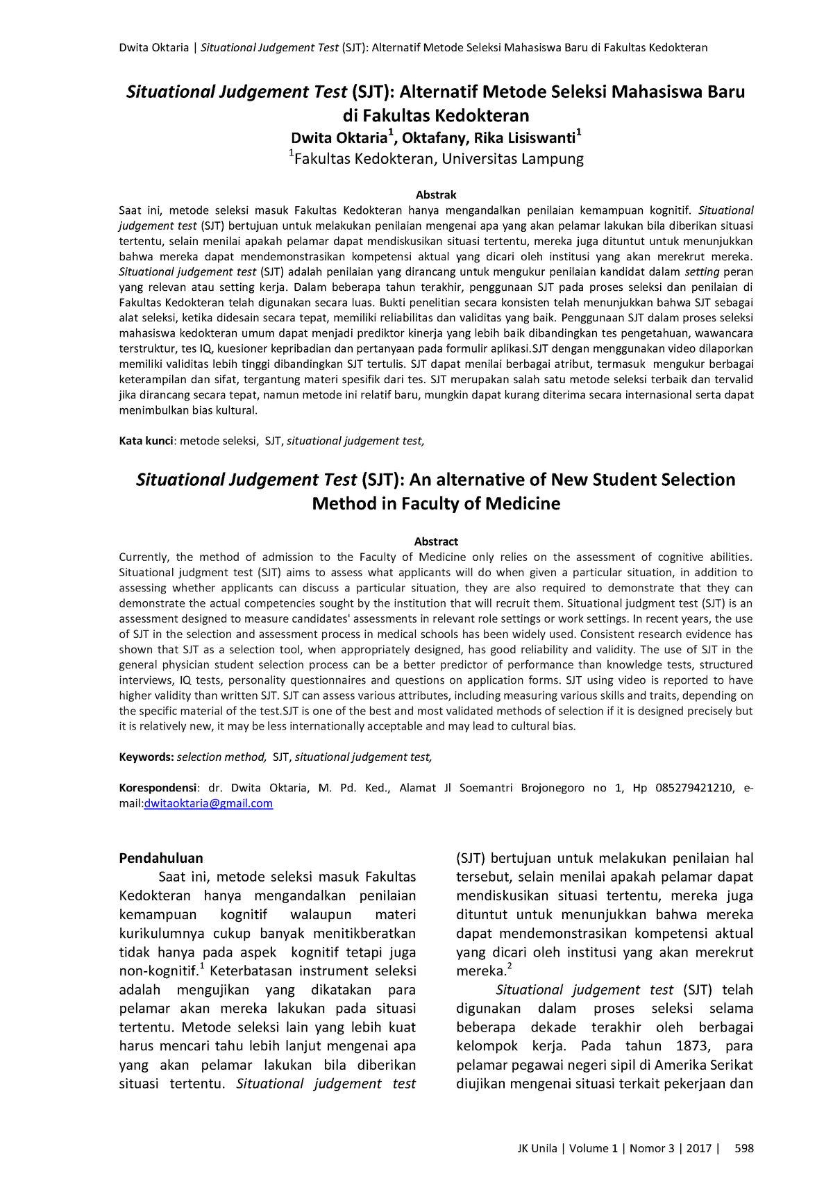 SJT Situational Judgement Test SJT Alternatif Metode Situational   Thumb 1200 1697 