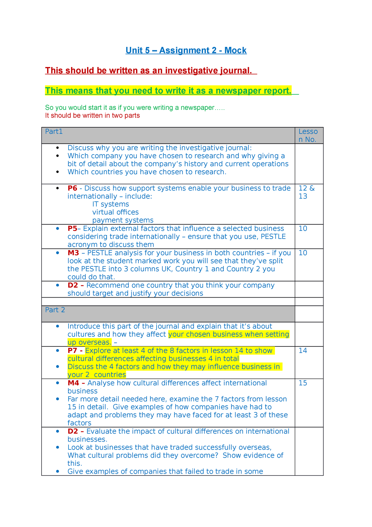 unit 5 assignment 2 p6