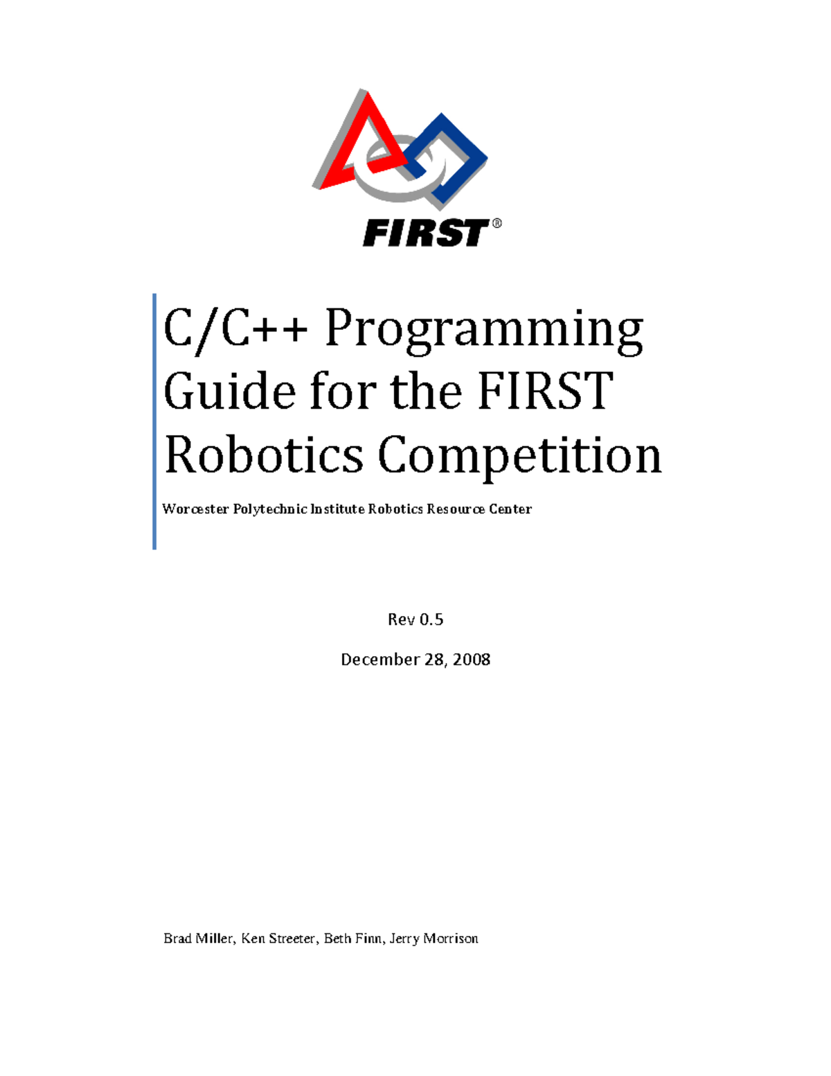 C and c++ for robotics - Y'all Study and fell free to download this ...